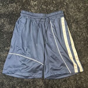 adidas Blue Athletic Shorts with Elastic Waistband
